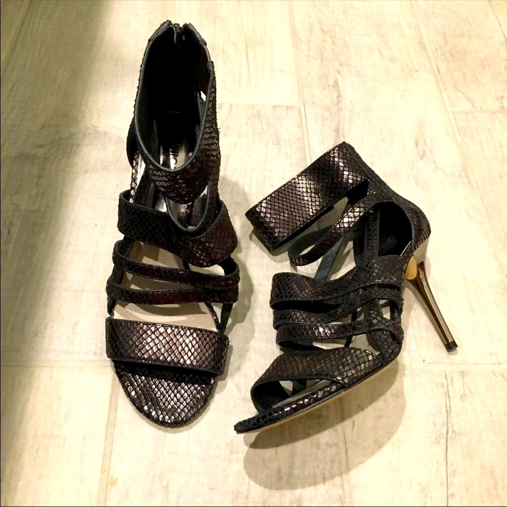 Michael Kors Metallic Snakeskin Stiletto Heel